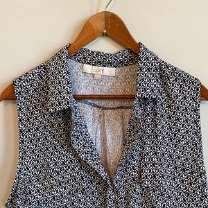 Loft sleeveless blouse